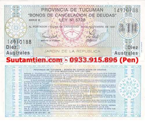 Argentina tỉnh TuCuman , 1 Austral type 1991 - 35K